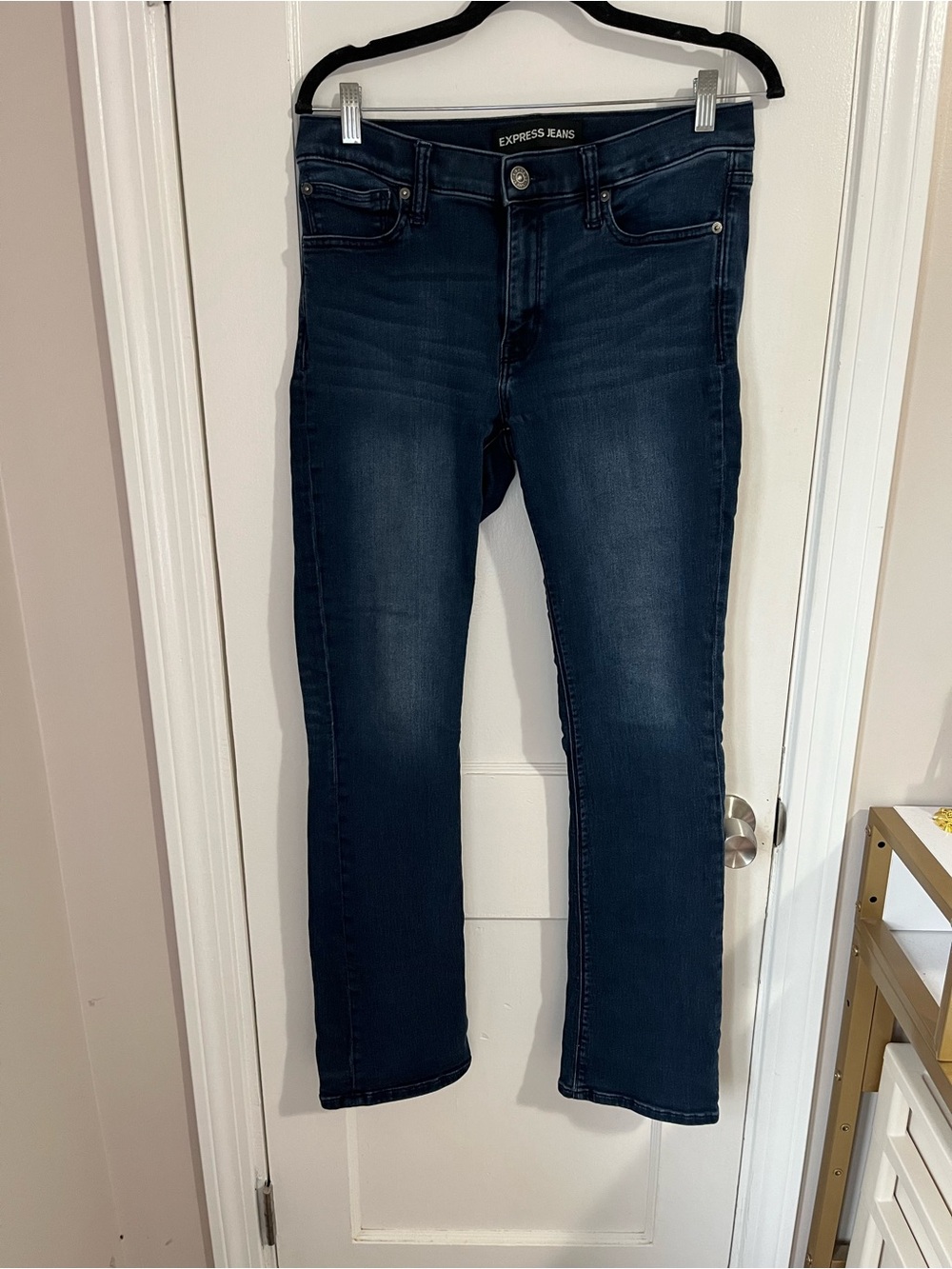 Express Women's Dark Wash Boot Cut Jeans